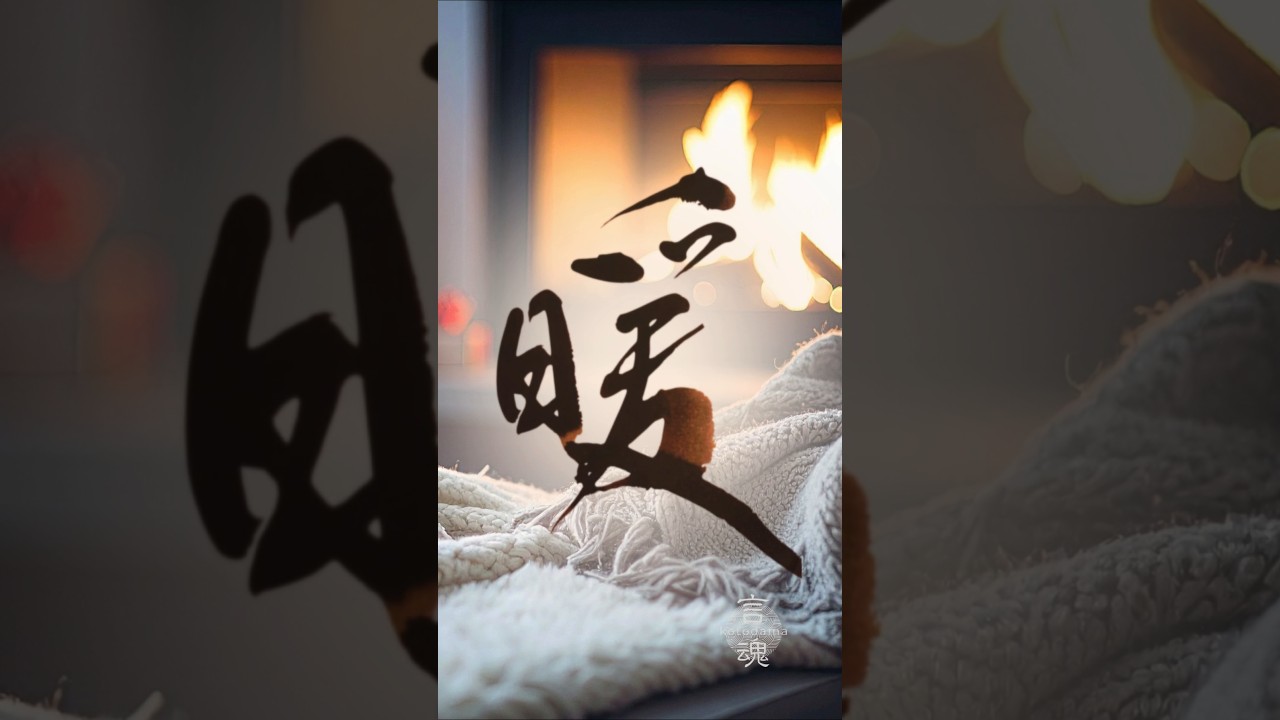 暖　Japanese Calligraphy #書道#書道アート#漢字 #shodo #calligraphyart #japaneseart #japaneseculture