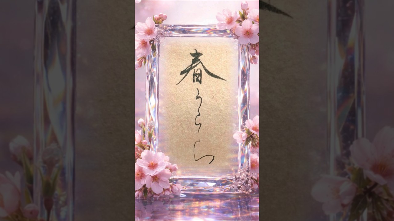 春うらら|Haruurara – A Gentle Spring That Feels Like a Smile #書道 #japanesecalligraphy