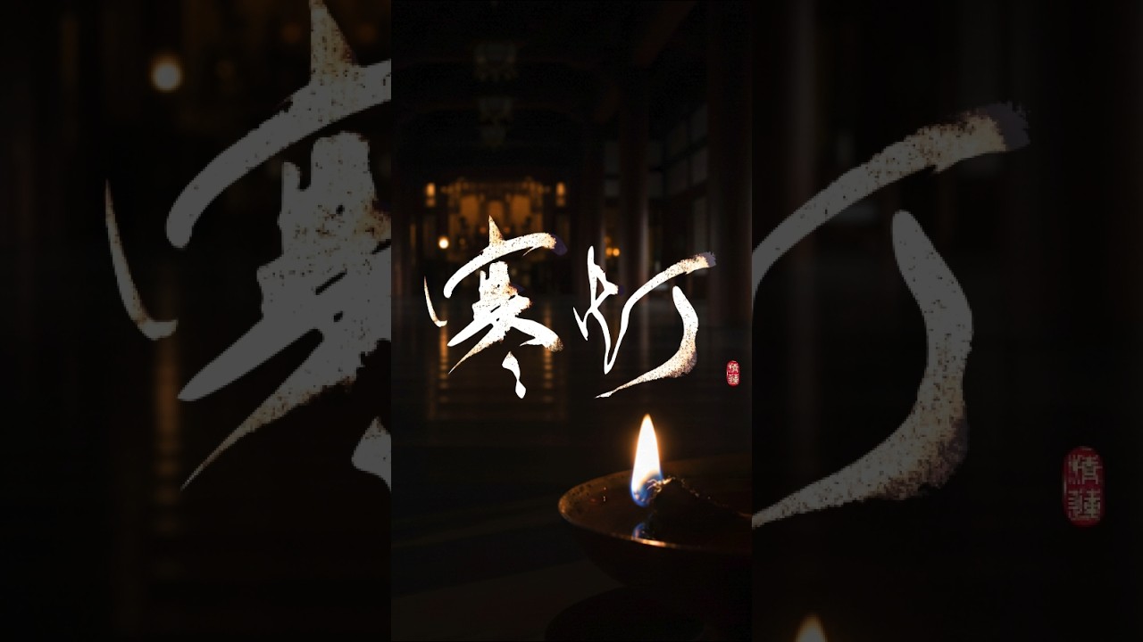 寒灯 ― 受け継がれる祈りの灯 An Unblemished Flame of Prayer Passed Down Through Time #書道 #japanesecalligraphy