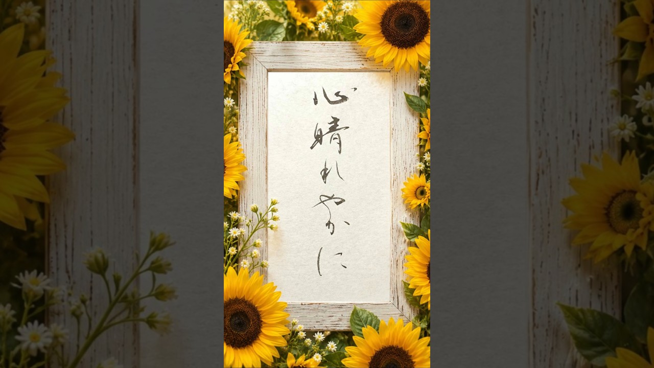 Keep This Japanese Word Close on Difficult Days 心晴れやかに — つらい日に思い出したい言葉