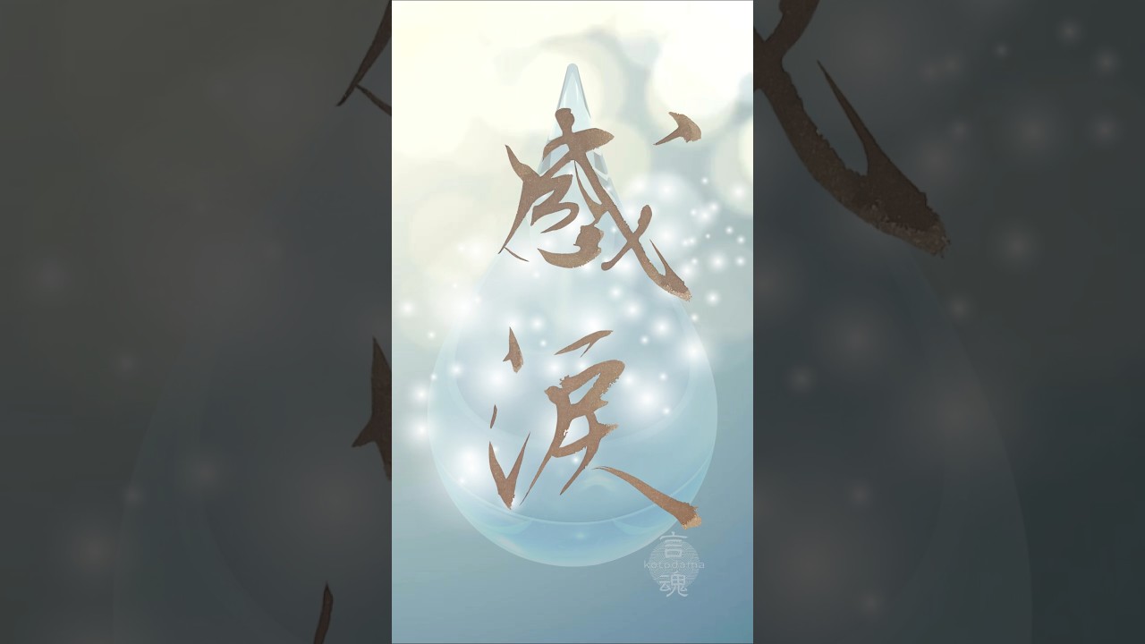 心が震えたあなたへ|感涙|言葉にならない想いを書に #Japanese Calligraphy #書道