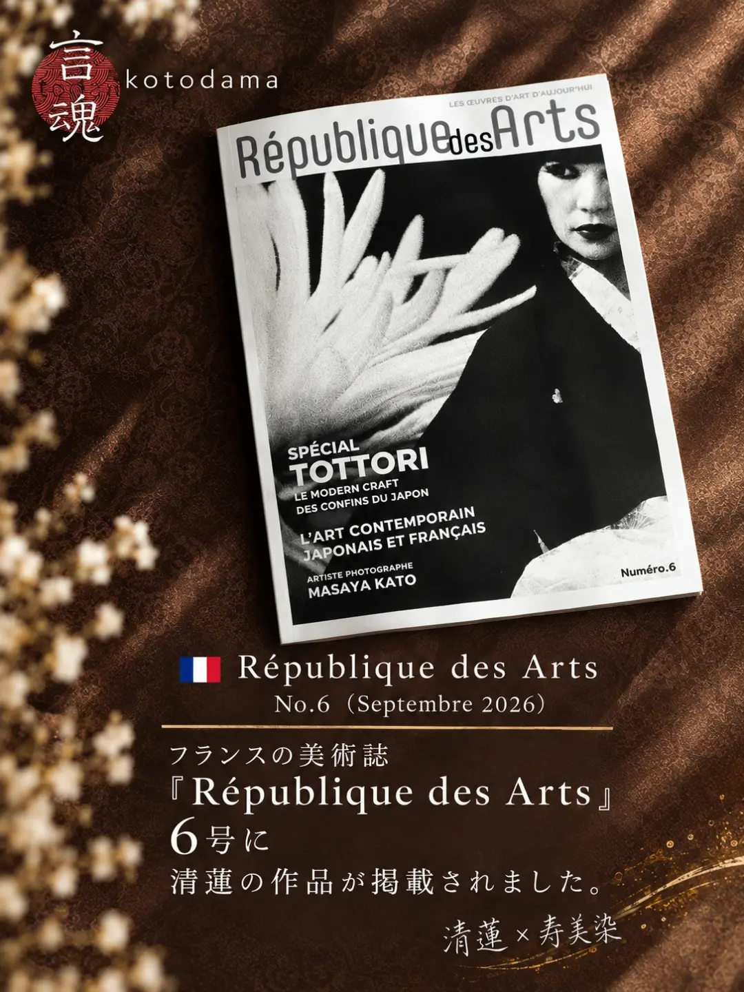 Feature page in the French art magazine République des Arts